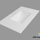 GFD-SNK-101 Acrylic Single Bathroom Vanity Top with Sink in White
